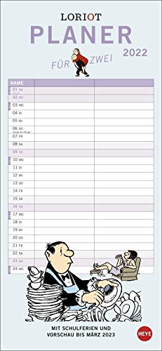 Loriot Planer für zwei Kalender 2022 Loriot Planer für zwei Kalender 2022