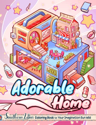 Adorable Home Coloring Book: Lovely Illustrations Of House Scenes, Cute Themed Designs For Relaxing Activities, Funny And Easy Colored Papers For Kids Toddlers Adults Colorists Adorable Home Coloring Book: Lovely Illustrations Of House Scenes, Cute Themed Designs For Relaxing Activities, Funny And Easy Colored Papers For Kids Toddlers Adults Colorists von Independently published