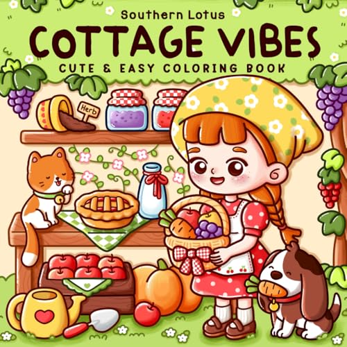Cottage Vibes: Coloring Book for Adults and Teens, Easy Designs of Cute Cottages, Village Corners, and Cozy Family Moments for Stress Relief (Cute & Easy Coloring, Band 4) Cottage Vibes: Coloring Book for Adults and Teens, Easy Designs of Cute Cottages, Village Corners, and Cozy Family Moments for Stress Relief (Cute & Easy Coloring, Band 4) von Independently published