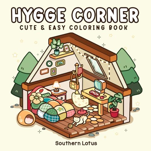 Hygge Corner: Coloring Book for Adults and Teens Featuring Cozy Corners and Pocket Spaces, Simple and Cute Animals Drawings for Relaxation and Stress Relief (Bold & Easy Coloring, Band 5) Hygge Corner: Coloring Book for Adults and Teens Featuring Cozy Corners and Pocket Spaces, Simple and Cute Animals Drawings for Relaxation and Stress Relief (Bold & Easy Coloring, Band 5) von Independently published