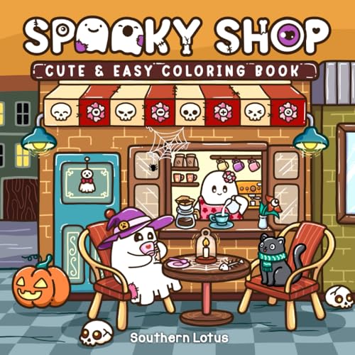 Spooky Shop: Coloring Book for Adults and Teens Featuring Simple Designs of Adorable Creepy Characters with Spooky Corners and Hygge Scenes, Easy and ... (Spooky - Cute - Easy Coloring, Band 2) Spooky Shop: Coloring Book for Adults and Teens Featuring Simple Designs of Adorable Creepy Characters with Spooky Corners and Hygge Scenes, Easy and ... (Spooky - Cute - Easy Coloring, Band 2) von Independently published