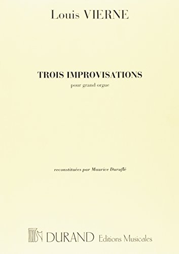 TROIS IMPROVISATIONS ORGUE von Durand
