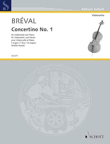 Concertino No. 1 F-Dur: Violoncello und Klavier. (Cello-Bibliothek)