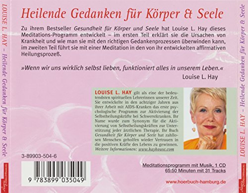 Heilende Gedanken für Körper und Seele: Meditationen zu Gesundheit für Körper und Seele: 1 CD Heilende Gedanken für Körper und Seele: Meditationen zu Gesundheit für Körper und Seele: 1 CD