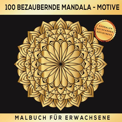 100 bezaubernde Mandala-Motive – Malbuch für Erwachsene: Das große Mandala-Malbuch für Erwachsene. Für Anfänger und Fortgeschrittene – dein persönliches Anti-Stress-Malbuch. von Lucid Page Media