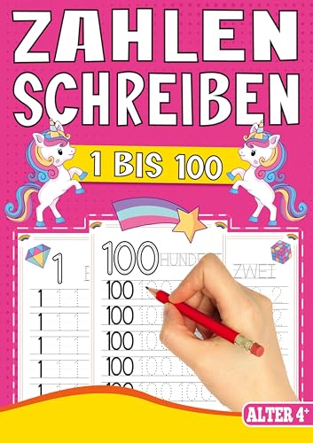 Zahlen Schreiben 1 bis 100 – Das Einhorn Lernheft für Kinder ab 4 Jahren: Zahlen schreiben lernen mit Einhorn-Magie – Das perfekte Vorschulbuch für Mädchen ab 4 Jahren. Zahlen Schreiben 1 bis 100 – Das Einhorn Lernheft für Kinder ab 4 Jahren: Zahlen schreiben lernen mit Einhorn-Magie – Das perfekte Vorschulbuch für Mädchen ab 4 Jahren. von Lucid Page Media