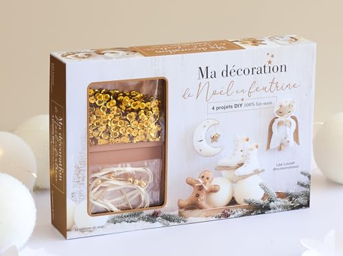 Coffret Ma décoration de Noël en feutrine: 4 projets DIY 100% fait-main Coffret Ma décoration de Noël en feutrine: 4 projets DIY 100% fait-main von DE SAXE