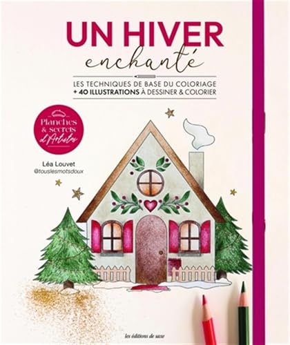 Un hiver enchanté: Les techniques de base du coloriage + 40 illustrations à dessiner & colorier von DE SAXE