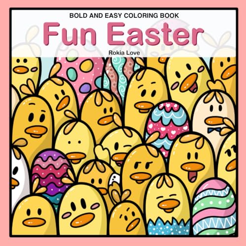 Fun Easter: Bold and Easy Fun Easter Coloring book von Independently published