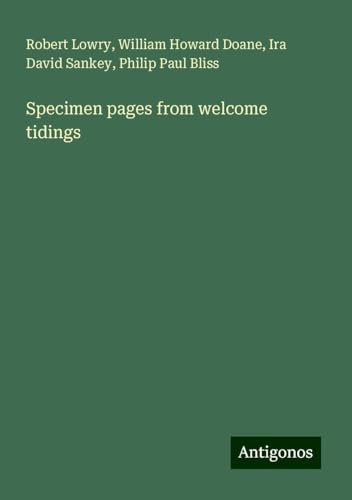 Specimen pages from welcome tidings von Antigonos Verlag