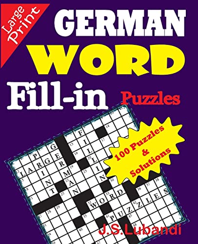 GERMAN Word Fill-in Puzzles von CREATESPACE