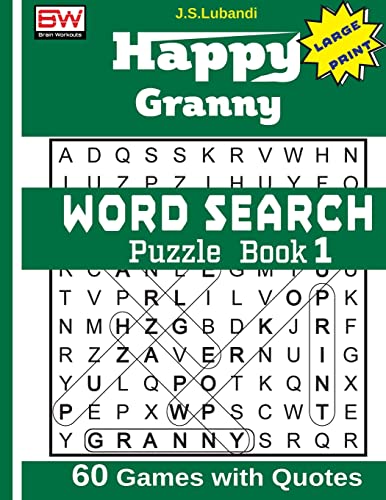 Happy Granny (WORD SEARCH) Puzzle Book 1 von CREATESPACE