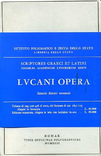 Opera (Classici greci e latini) von Ist. Poligrafico dello Stato