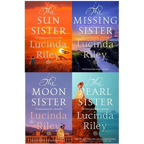 Seven Sisters Series 4 Books Collection Set By Lucinda Riley (The Pearl Sisters, The Moon Sister, The Sun Sister, The Missing Sister)