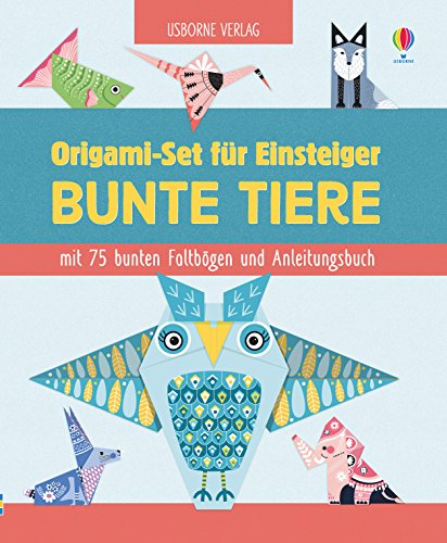Origami-Set für Einsteiger: Bunte Tiere: mit 75 bunten Faltbögen und Anleitungsbuch (Origami-Reihe)