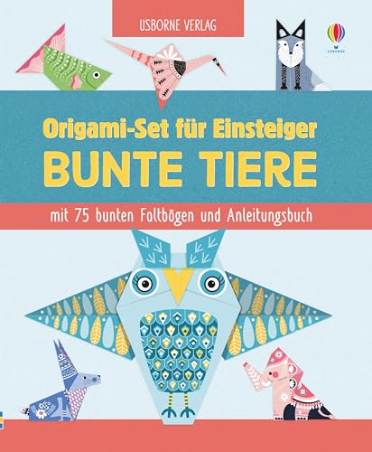 Origami-Set für Einsteiger: Bunte Tiere: mit 75 bunten Faltbögen und Anleitungsbuch (Origami-Reihe)