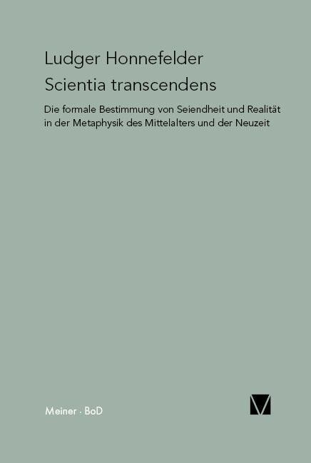 Scientia transcendens von Felix Meiner Verlag