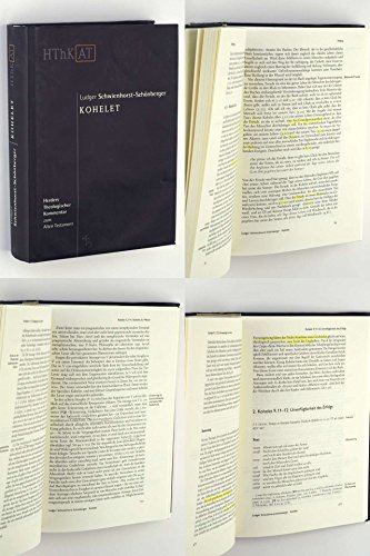 Kohelet (Herders Theologischer Kommentar zum Alten Testament) von VERLAG HERDER GMBH