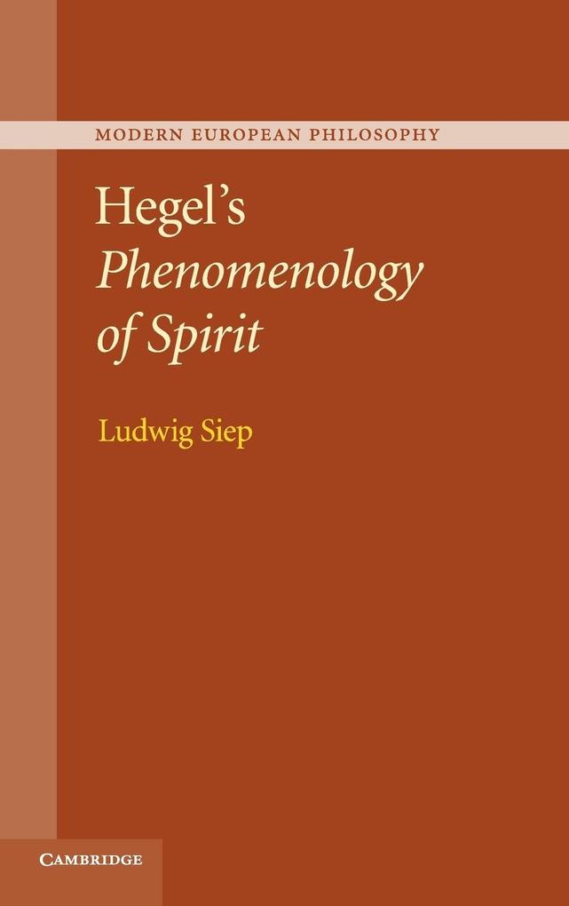 Hegel's Phenomenology of Spirit von Cambridge University Press