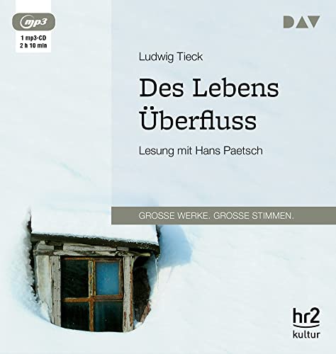 Des Lebens Überfluss: Lesung mit Hans Paetsch (1 mp3-CD) von Audio Verlag Der GmbH