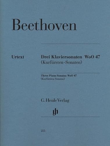 3 Klaviersonaten WoO 47 [Kurfürstensonaten]: Besetzung: Klavier zu zwei Händen (G. Henle Urtext-Ausgabe)