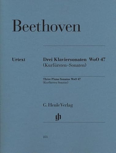 3 Klaviersonaten WoO 47 [Kurfürstensonaten]: Besetzung: Klavier zu zwei Händen (G. Henle Urtext-Ausgabe)