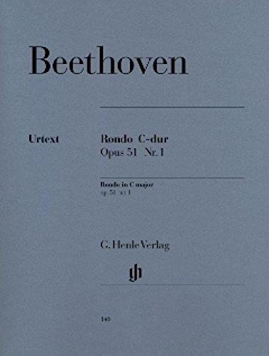 Rondo C-dur op. 51,1: Besetzung: Klavier zu zwei Händen (G. Henle Urtext-Ausgabe)