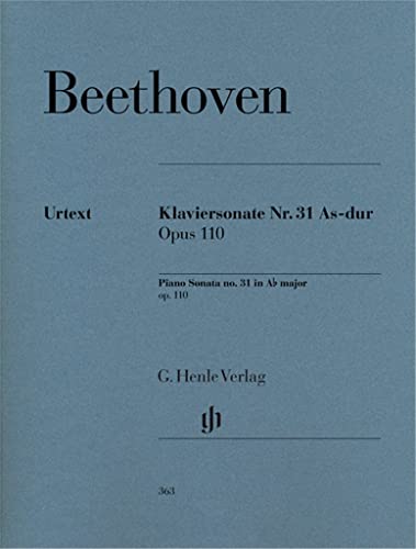 Klaviersonate As-dur op. 110: Instrumentation: Piano solo (G. Henle Urtext-Ausgabe)