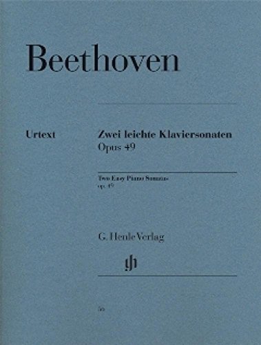 2 Leichte Klaviersonaten g-moll op. 49 Nr. 1 und G-dur op. 49 Nr. 2: Besetzung: Klavier zu zwei Händen (G. Henle Urtext-Ausgabe) von G. Henle Verlag
