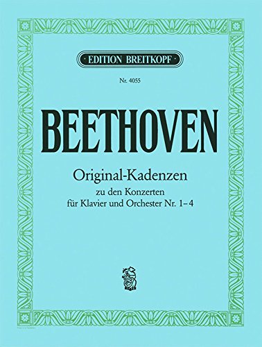 8 Original-Kadenzen für Klavier - zu den Klavierkonzerten Nr. 1, 2, 3 und 4 (EB 4055) von EDITION BREITKOPF