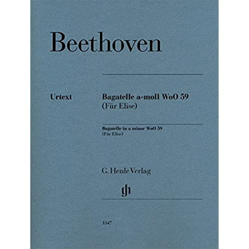 Bagatelle a-moll WoO 59 (Für Elise), Klavier zu zwei Händen: Instrumentation: Piano solo (G. Henle Urtext-Ausgabe)
