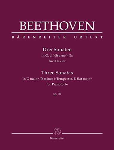 Beethoven, Ludwig van: 3 Sonaten op.31 : für Klavier Beethoven, Ludwig van: 3 Sonaten op.31 : für Klavier