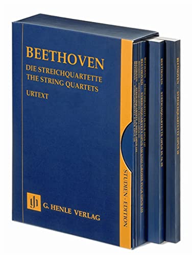 Die Streichquartette, 7 Bände im Schuber; Studienedition: Besetzung: Streichquartette (Studien-Editionen: Studienpartituren) von G. Henle Verlag