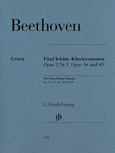 Fünf leichte Klaviersonaten: Klavier zu zwei Händen; Urtextausgabe (G. Henle Urtext-Ausgabe)