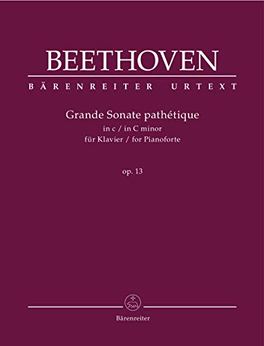 Grande Sonate pathétique c-Moll op. 13 (für Klavier). Spielpartitur, BÄRENREITER URTEXT: Spielpartitur, Urtextausgabe