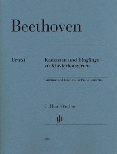 Kadenzen und Eingänge zu Klavierkonzerten: Besetzung: Klavier zu zwei Händen (G. Henle Urtext-Ausgabe)