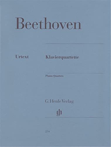 Klavierquartette. Violine, Viola, Violoncello, Klavier: Besetzung: Klavierquartette (G. Henle Urtext-Ausgabe)