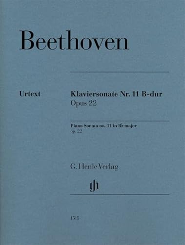 Klaviersonate Nr. 11 B-dur op. 22: Besetzung: Klavier zu zwei Händen (G. Henle Urtext-Ausgabe)