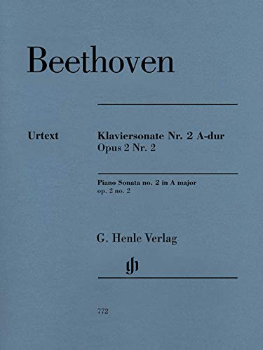 Klaviersonate Nr. 2 A-dur op. 2,2; Klavier zwei ms: Besetzung: Klavier zu zwei Händen (G. Henle Urtext-Ausgabe)