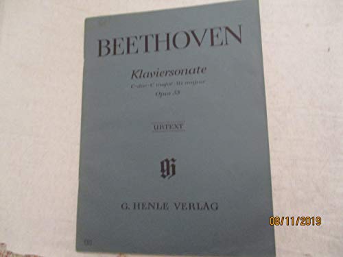 Klaviersonate Nr. 21 C-dur op. 53 (Waldstein): Instrumentation: Piano solo (G. Henle Urtext-Ausgabe)