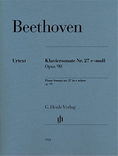 Klaviersonate Nr. 27 e-moll op. 90: Besetzung: Klavier zu zwei Händen (G. Henle Urtext-Ausgabe) von Henle, G. Verlag
