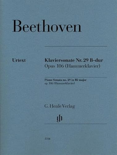 Klaviersonate Nr. 29 B-dur op. 106 (Hammerklavier): Instrumentation: Piano solo (G. Henle Urtext-Ausgabe)