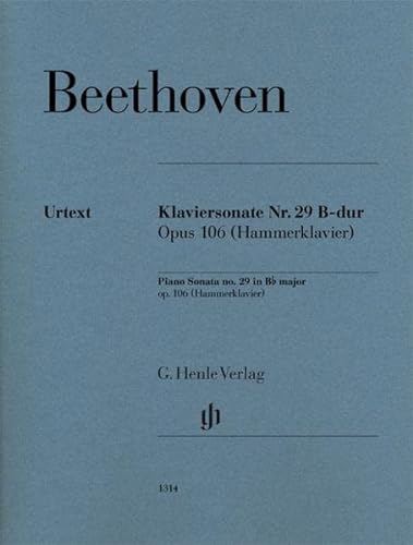 Klaviersonate Nr. 29 B-dur op. 106 (Hammerklavier): Instrumentation: Piano solo (G. Henle Urtext-Ausgabe)