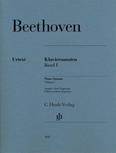 Klaviersonaten, Band I; Ausgabe ohne Fingersatz: Ausgabe ohne FS, Klavier zu zwei Händen; ; Tasteninstrumente; Klavier; Ausgabe ohne Fingersatz; (G. Henle Urtext-Ausgabe)