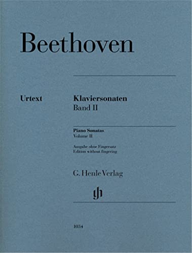 Klaviersonaten, Band II; Ausgabe ohne Fingersatz: Klavier zu zwei Händen; Ausgabe ohne Fingersatz (G. Henle Urtext-Ausgabe)