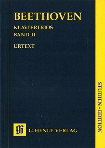 Klaviertrios Band 2. Studien-Edition: Besetzung: Klaviertrios (Studien-Editionen: Studienpartituren) von HENLE VERLAG