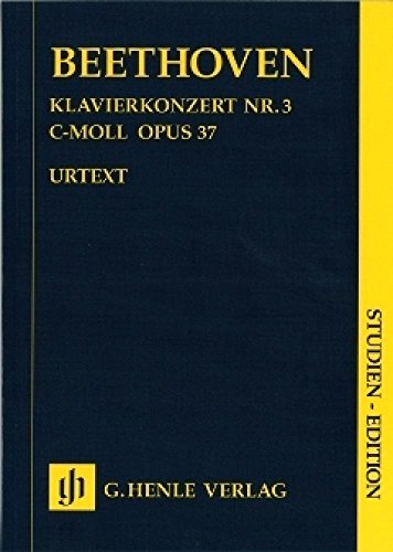 Konzert für Klavier und Orchester Nr. 3 c-moll op. 37. Studien-Edition: Besetzung: Orchester (Studien-Editionen: Studienpartituren) von Unbekannt