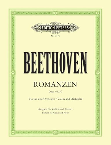 Romanzen für Violine und Orchester - G-Dur op. 40 · F-Dur op. 50: Ausgabe für Violine und Klavier von Peters, C. F. Musikverlag