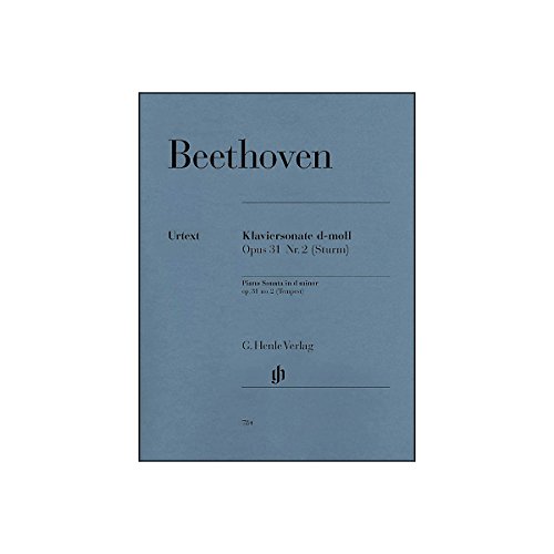 Sonate 17 d-Moll Op 31/2 (Sturm). Klavier: revidierte Ausgabe. Klavier zu zwei Händen (G. Henle Urtext-Ausgabe)