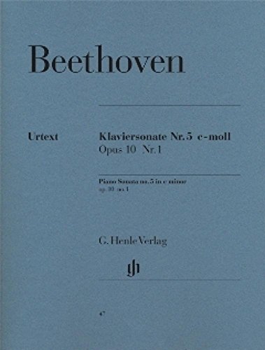Sonate Nr. 5 c-moll op. 10,1. Klavier: Besetzung: Klavier zu zwei Händen (G. Henle Urtext-Ausgabe)